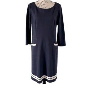 Talbot's 3/4 Sleeve Navy Dress, 16W